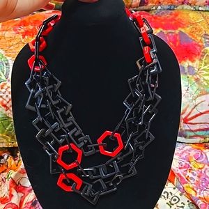Black and Red Necklace